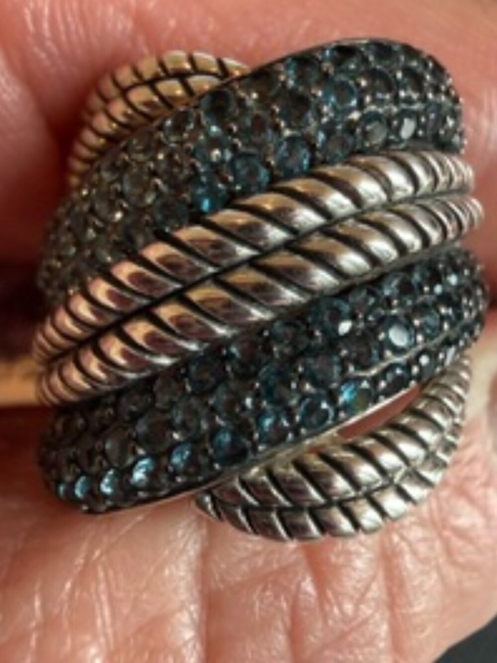 Effy Blue Topaz Sterling Silver (925) Ring Size 6